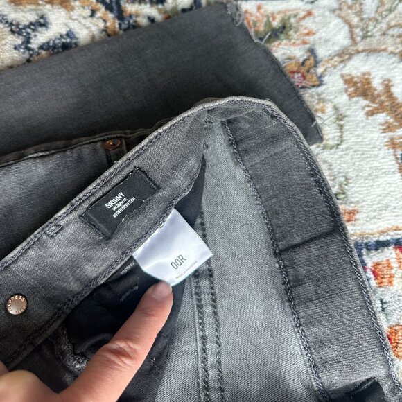 Express Grey Skinny Jeans - Like new - Picture 7 of 8